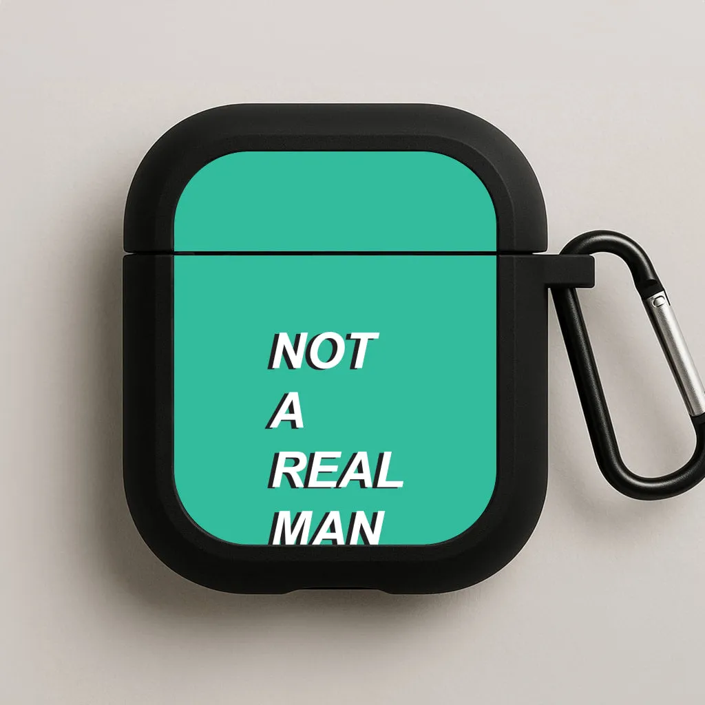 Not A Real Man AirPods Case Premium Smooth Shell carbon fiber airpods case