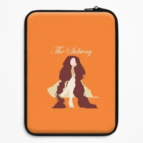 Subway Orange Laptop Sleeve Stylish Edge Hybrid Grip