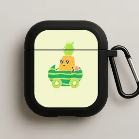 travel essential airpods protector Summer Drive Pineapple AirPods Case