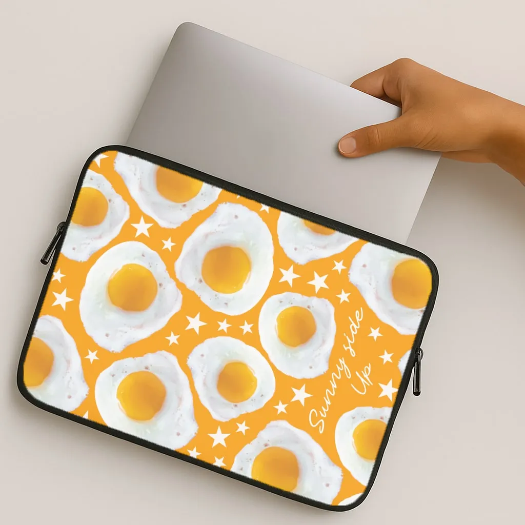 Comfort Shield Sunny Side Up Egg Pattern Laptop Sleeve