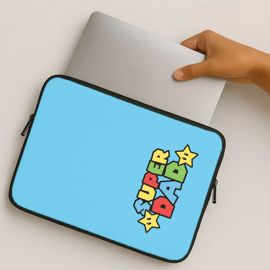 Super Dad  Laptop Sleeve Comfort Fit Edge Hybrid Detail