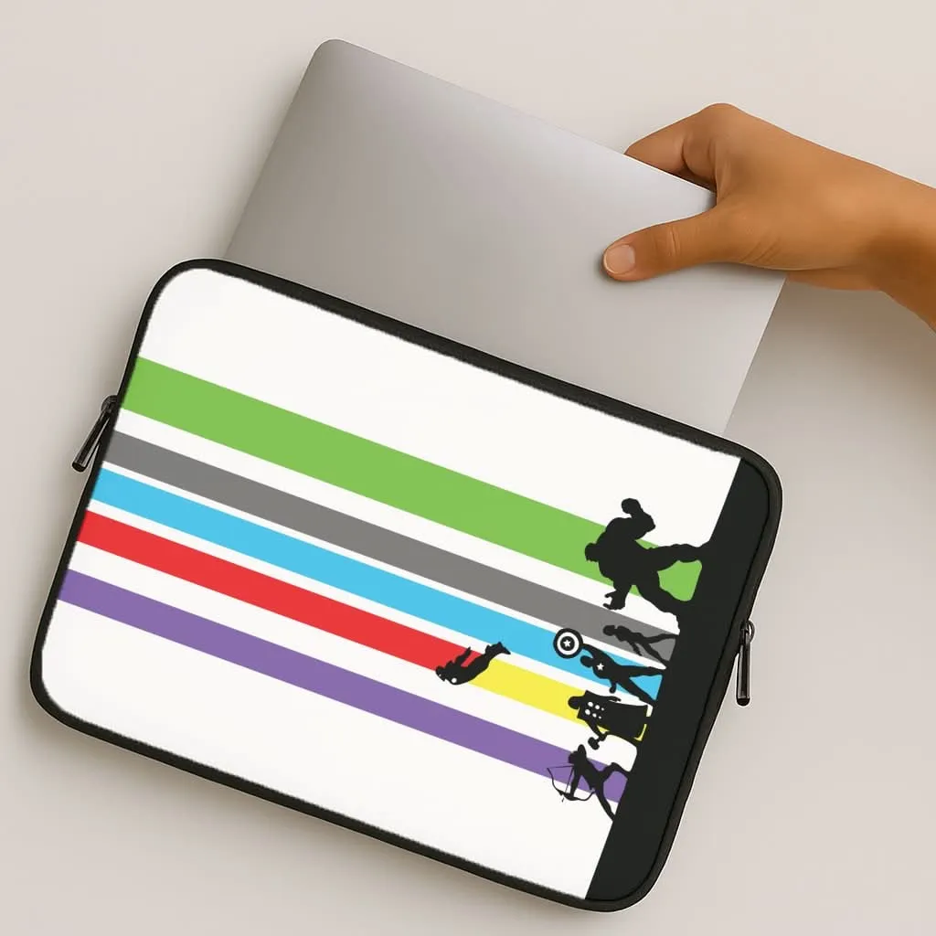 Superhero Team Silhouette Laptop Sleeve Protective Gear