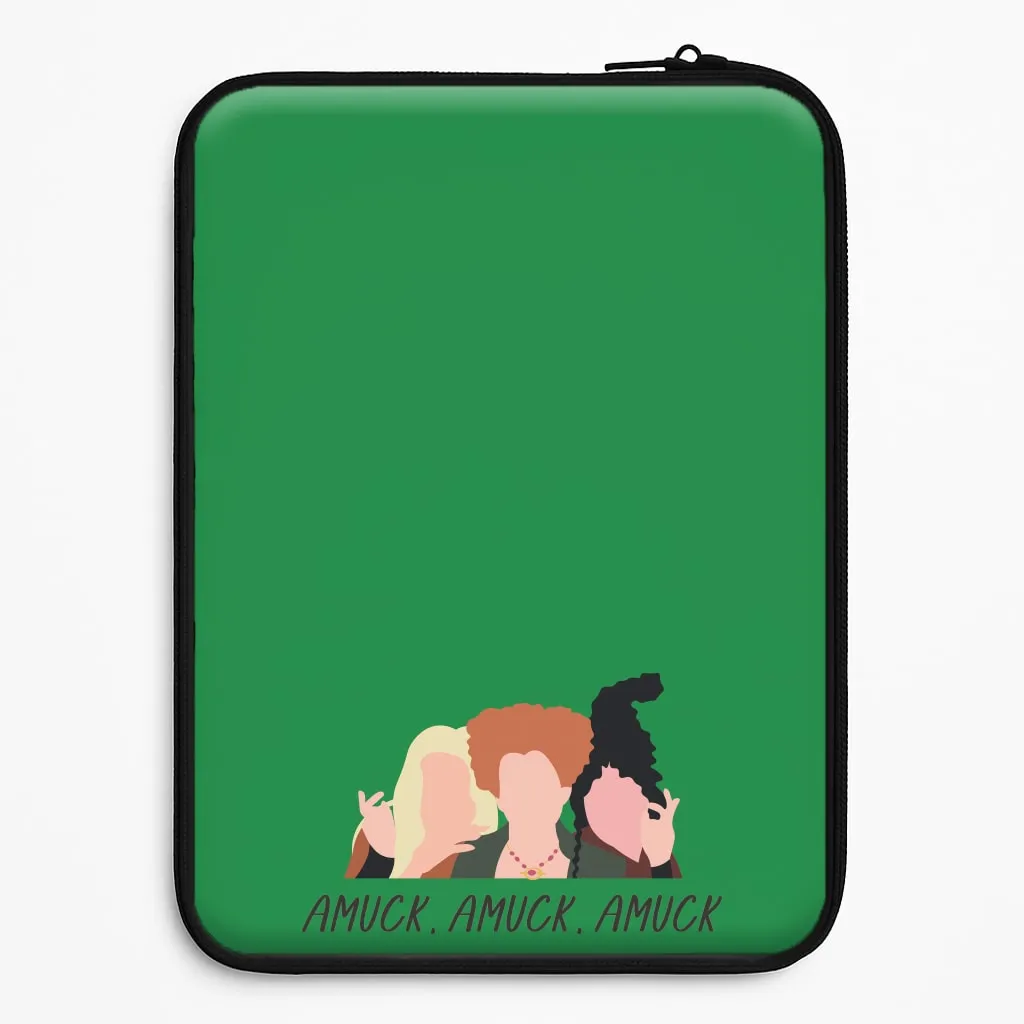 Amuck, Amuck, Amuck - Hocus Halloween Laptop Sleeve Modern Grip Soft Silicone