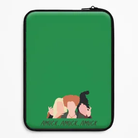 Amuck, Amuck, Amuck - Hocus Halloween Laptop Sleeve Modern Grip Soft Silicone