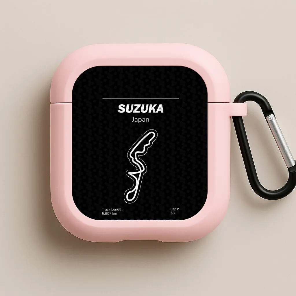 Suzuka Circuit AirPods Case Trendy Compact Case