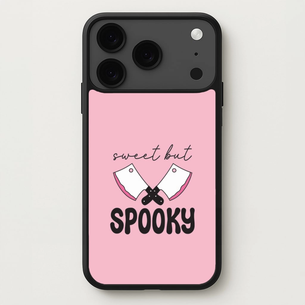 Hybrid Texture Soft Pattern Layer Sweet But Spooky Phone Case