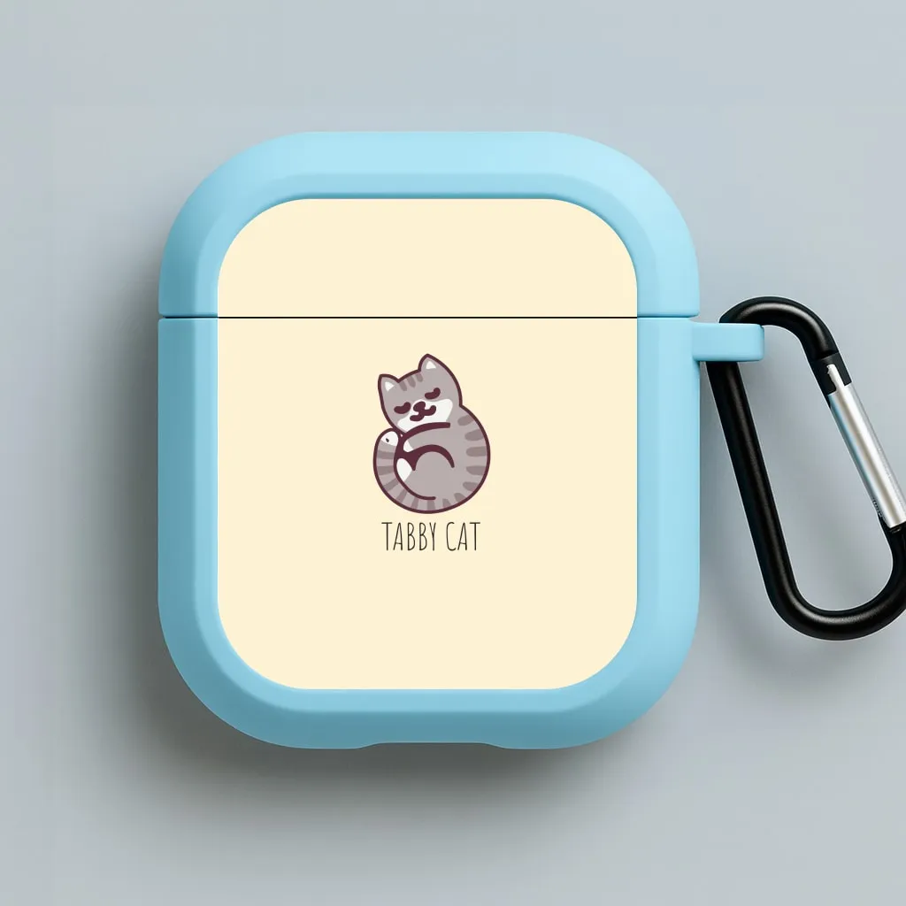 Tabby Cat - Cats AirPods Case clear protective shell Minimal Compact Shell