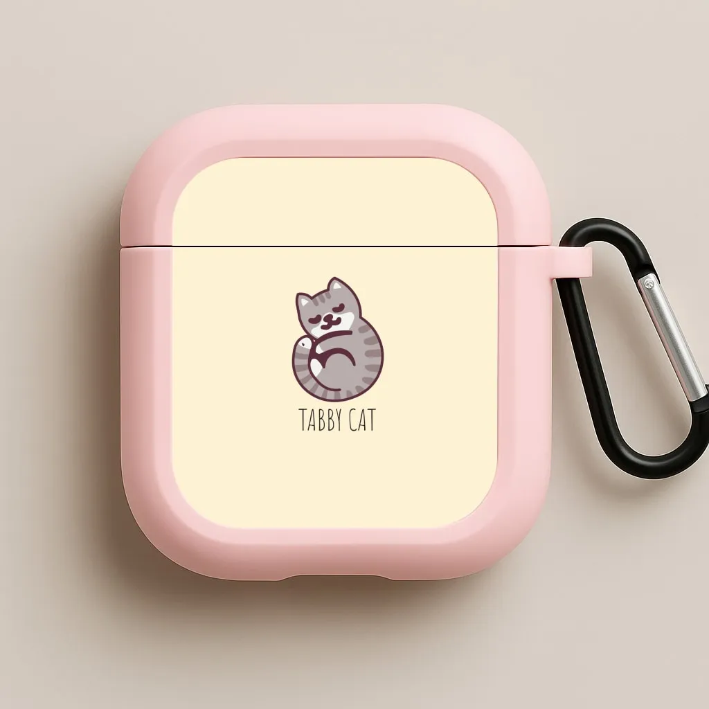 Tabby Cat - Cats AirPods Case eco friendly ergonomic silicone protector