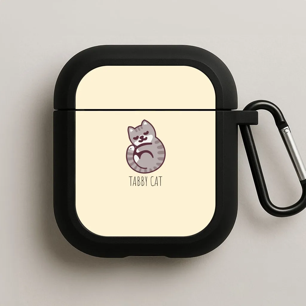 stylish silicone case Tabby Cat - Cats AirPods Case