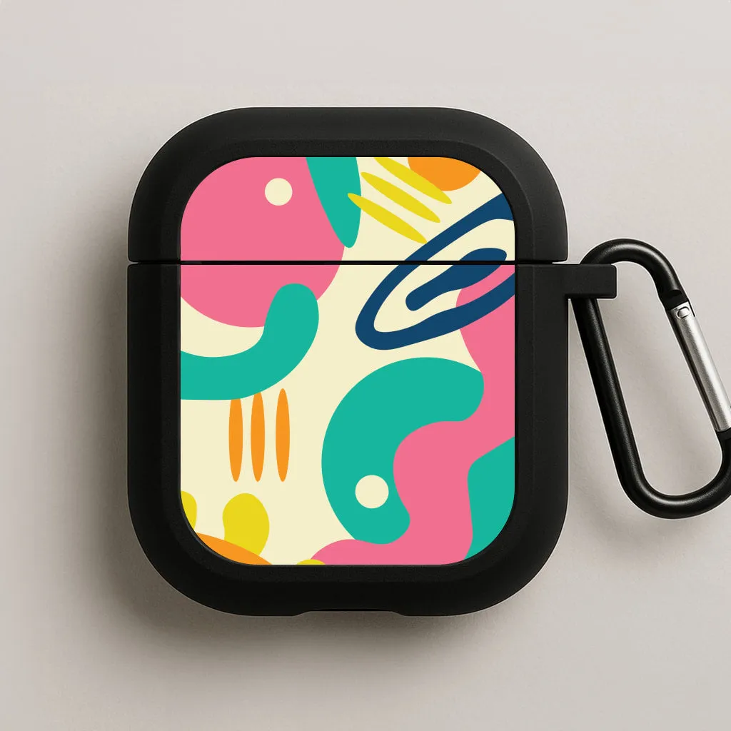 sporty style airpods protector Abstract Pattern 1 AirPods Case