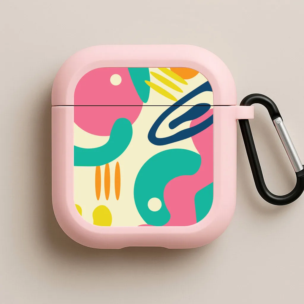 lightweight neon airpods shell Abstract Pattern 1 AirPods Case
