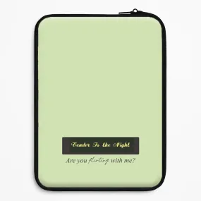 Are You Flirting With Me? Laptop Sleeve Bold colors