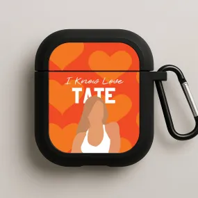 ultra thin pocket airpods protector I Know Love Pattern AirPods Case