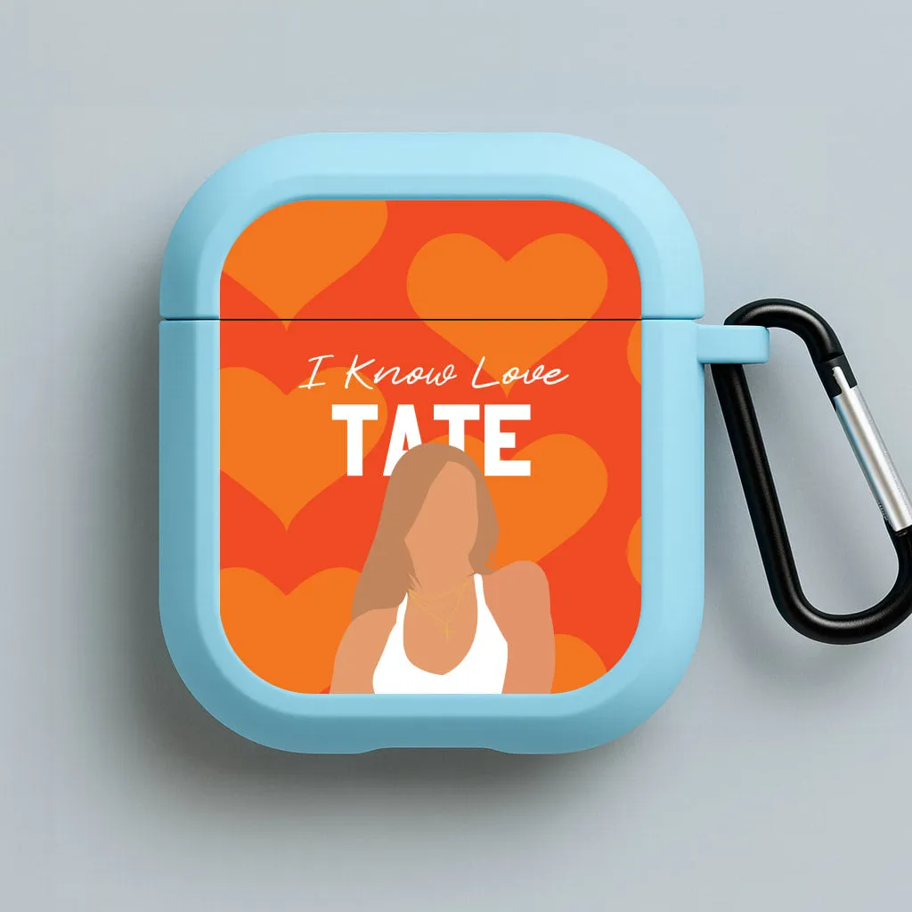 Fashion Handy Organizer outdoor airpods holder I Know Love Pattern AirPods Case