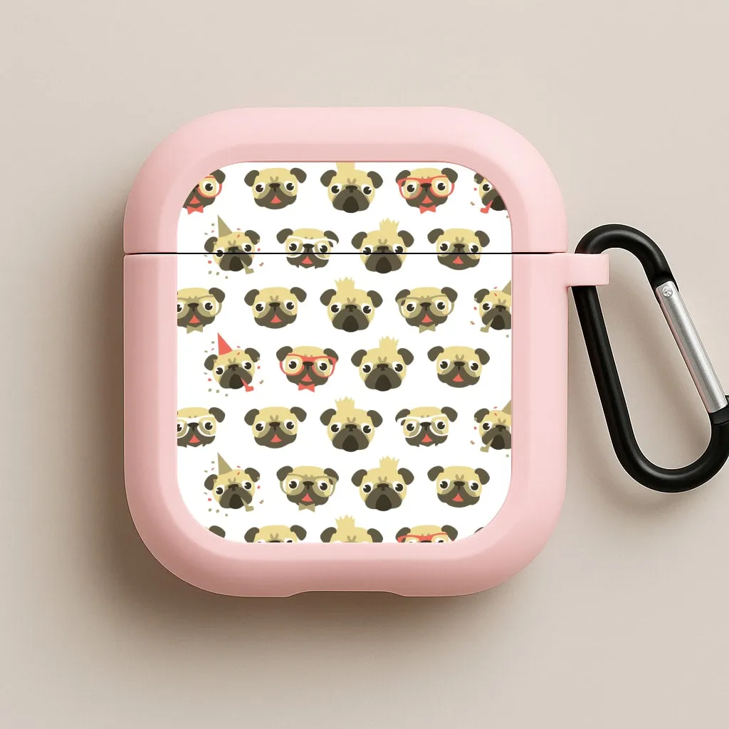 Pug Life - Pug Pattern AirPods Case Compact Accessory Bag