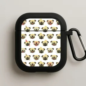 Pug Life - Pug Pattern AirPods Case Travel Friendly Pouch Creative Compact Shell