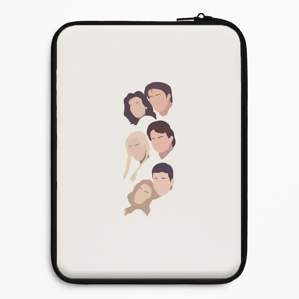 Premium Style Vivid Detail Cast Faces Laptop Sleeve