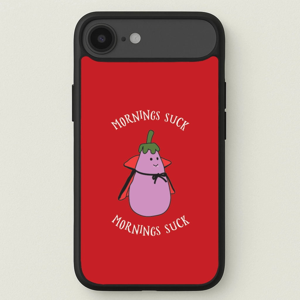 Clear View Mornings Suck Plush - Halloween Phone Case
