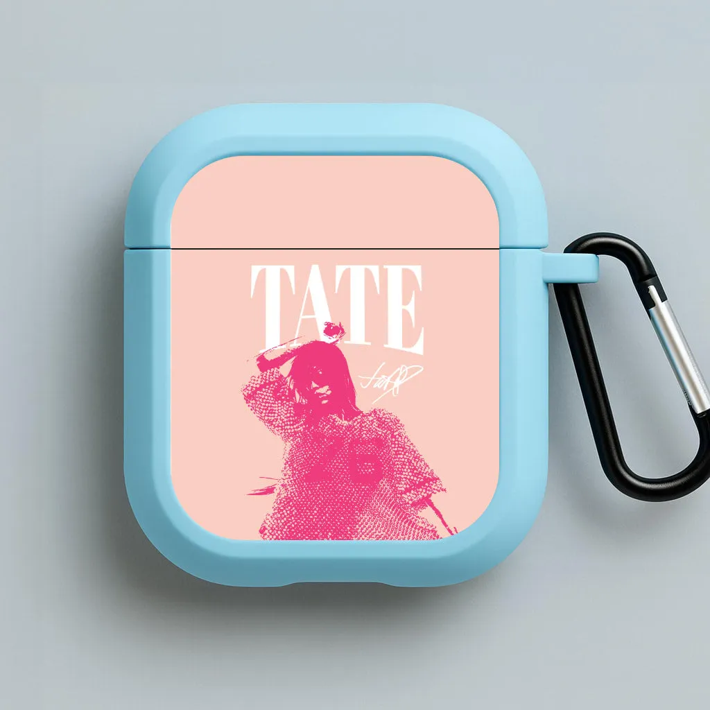 portable clip case Tate Signature AirPods Case