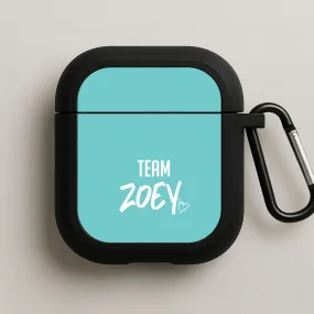 Team Zoey AirPods Case Portable Charging Bag leather surface airpods protector