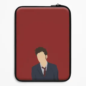 Tennant - The Doctor Laptop Sleeve Hybrid Material Rugged Outline