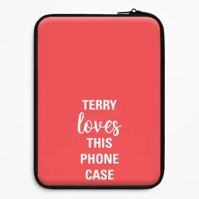 Minimalist Aesthetic Glossy Look Terry Loves This Phone Case - Brooklyn Nine-Nine Laptop Sleeve