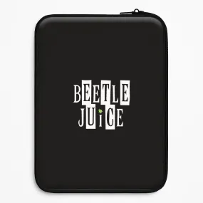 Text - Beetle Halloween Laptop Sleeve Frosted surface Modern Accent