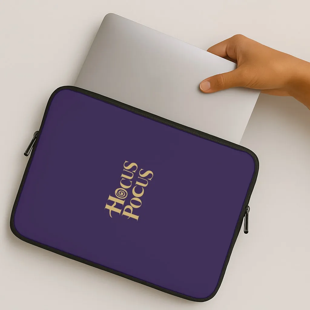 Text - Hocus Halloween Laptop Sleeve High Quality