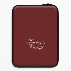 That Boy Is Corrupt Laptop Sleeve Modern Grip Texture Impact Resistant