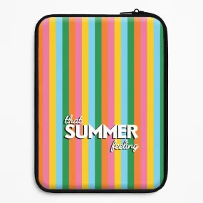 That Summer Feeling Stripes Laptop Sleeve Scratch Resistant
