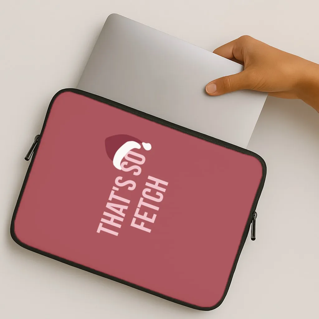 Light Structure Durable Layer That's So Fetch - Christmas Meanies Laptop Sleeve
