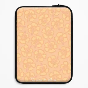 The Ocean It Calls Me Laptop Sleeve Rugged Texture