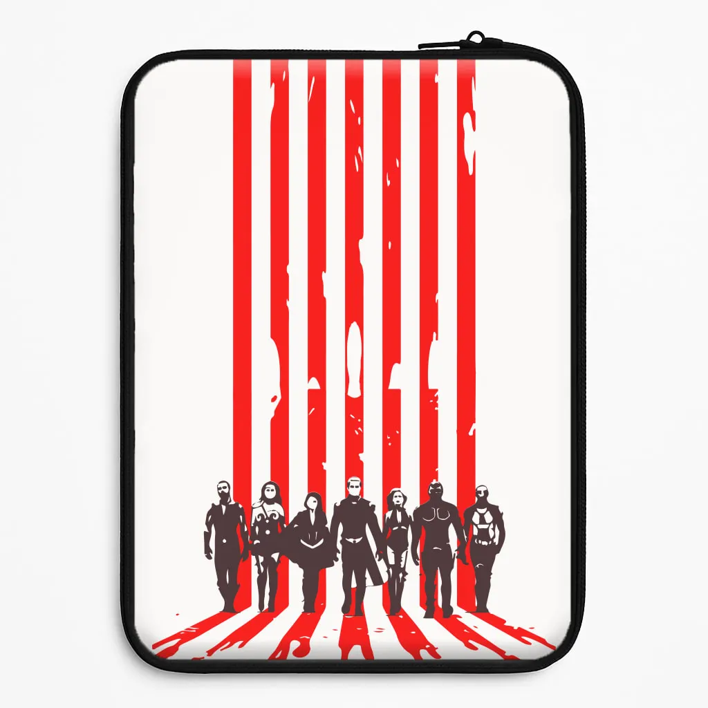 Vivid Surface Detail The Seven Silhouettes Laptop Sleeve