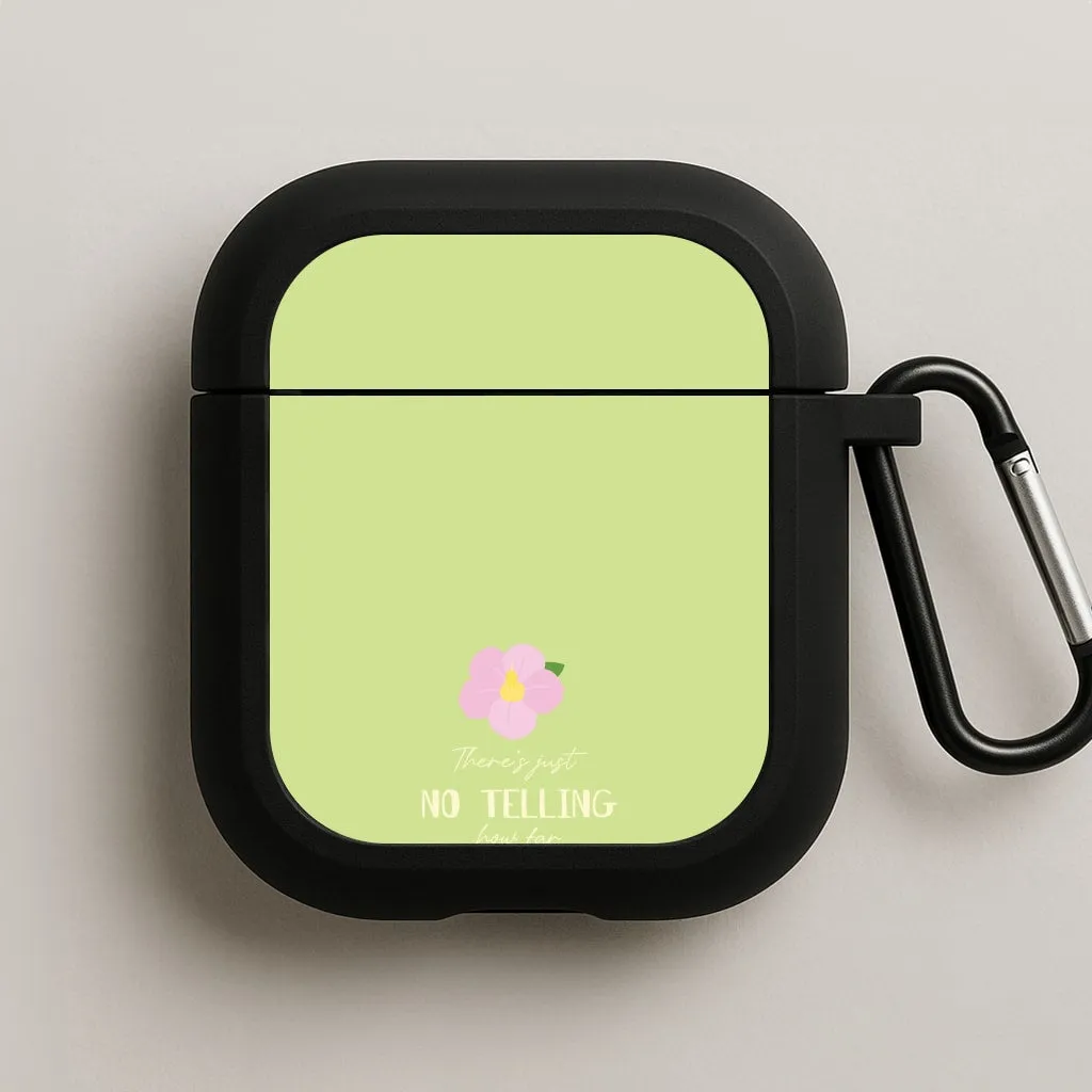 soft pastel lightweight travel airpods shell There's Just No Telling  AirPods Case