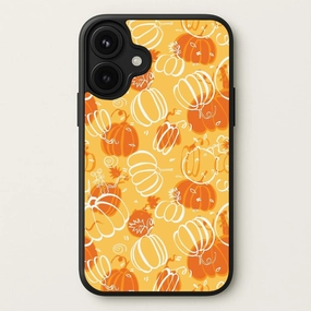 Drawn Pumpkin Pattern Phone Case Soft Touch