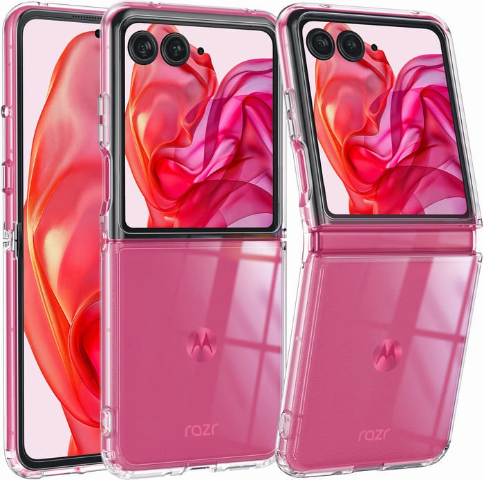 daily protection FNTCASE for Motorola Razr Ultra 2025 Phone Case: Clear Slim Anti Yellowing Shockproof Protective