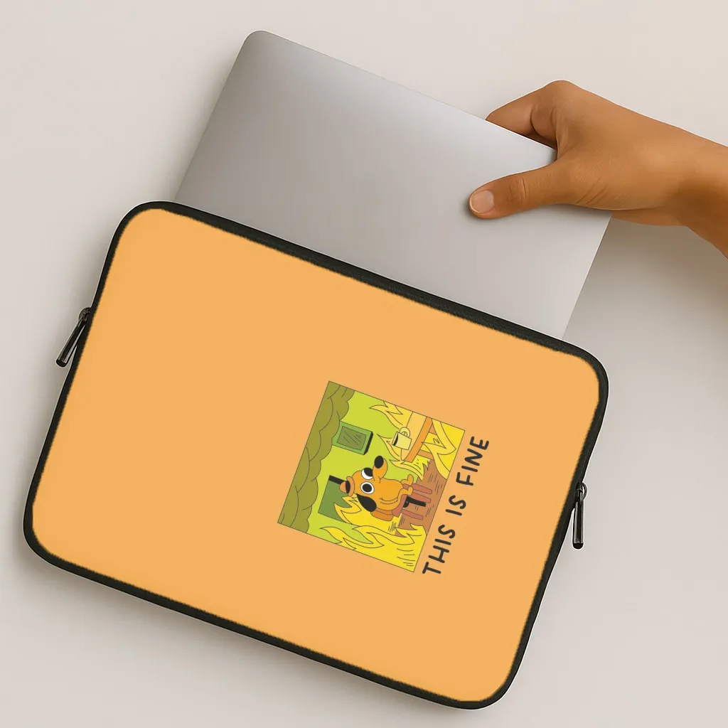 Stylish grip This Is Fine - Memes Laptop Sleeve