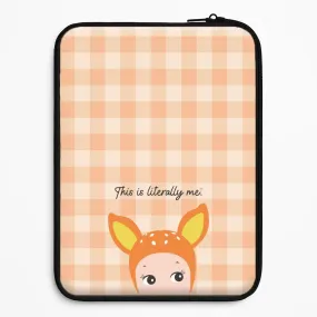 This Is Literally Me  Laptop Sleeve Gloss Finish Texture Smooth Form Texture