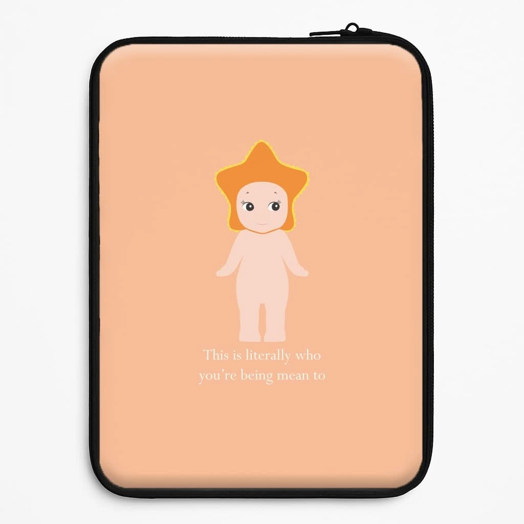 Luxury Finish Texture Elegant Finish Design This Is Literally Who You're Being Mean To Laptop Sleeve