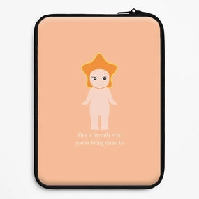 Luxury Finish Texture Elegant Finish Design This Is Literally Who You're Being Mean To Laptop Sleeve