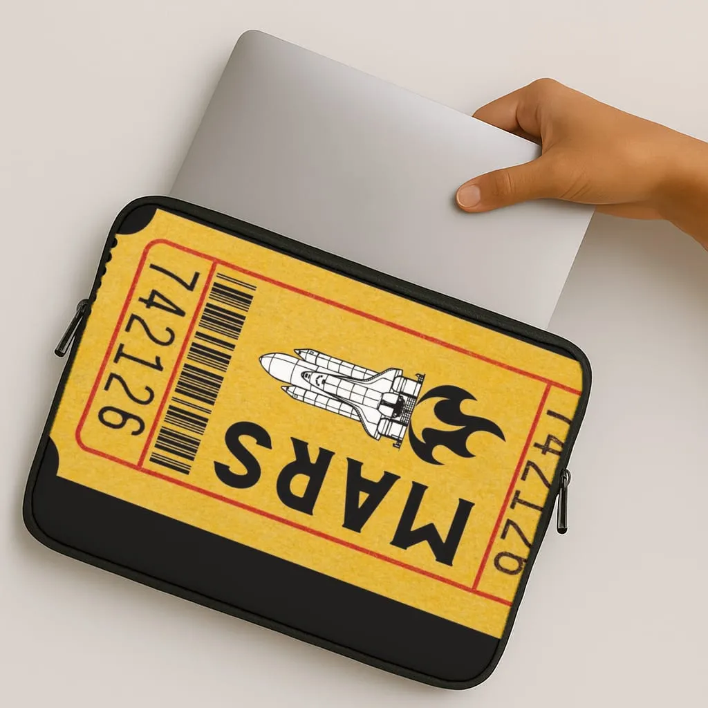 Ticket To Mars - Space Laptop Sleeve Hybrid Build