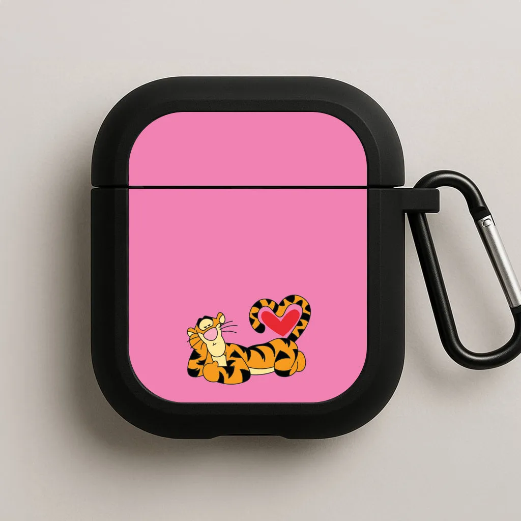 Tiger Valentine's AirPods Case Minimalist Pocket Case anti dust travel shell