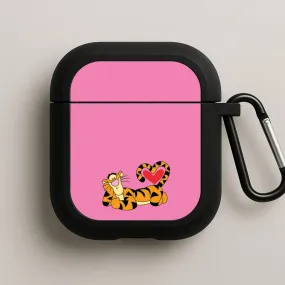 Tiger Valentine's AirPods Case Minimalist Pocket Case anti dust travel shell