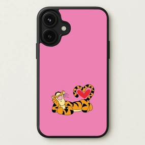 Tiger Valentine's Phone Case Marble Pattern Modern Aesthetic