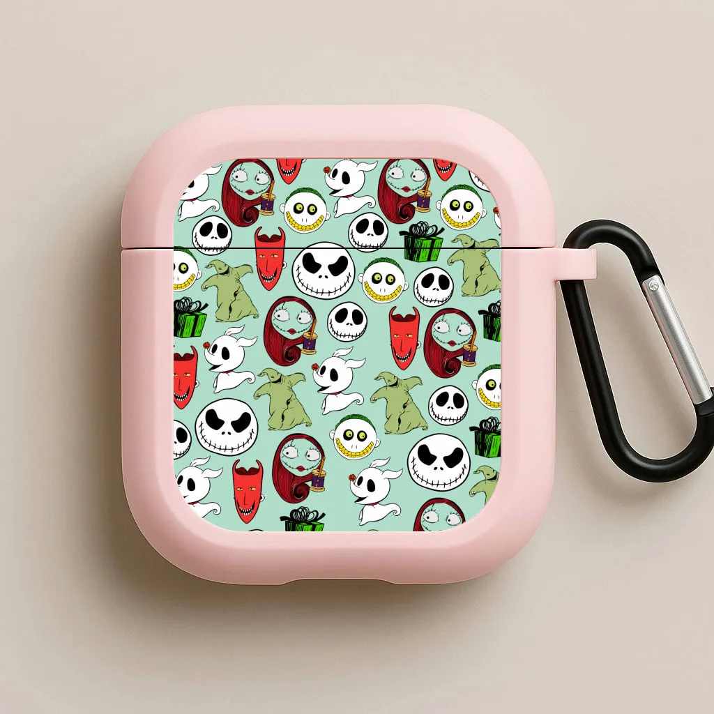 outdoor airpods protection fashion pastel lightweight leather protector TNBC Characters Pattern AirPods Case