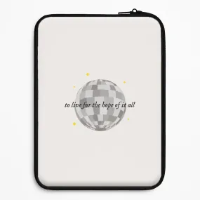 Port Protection Rugged Look To Live For The Hope Of It All - Taylor Laptop Sleeve