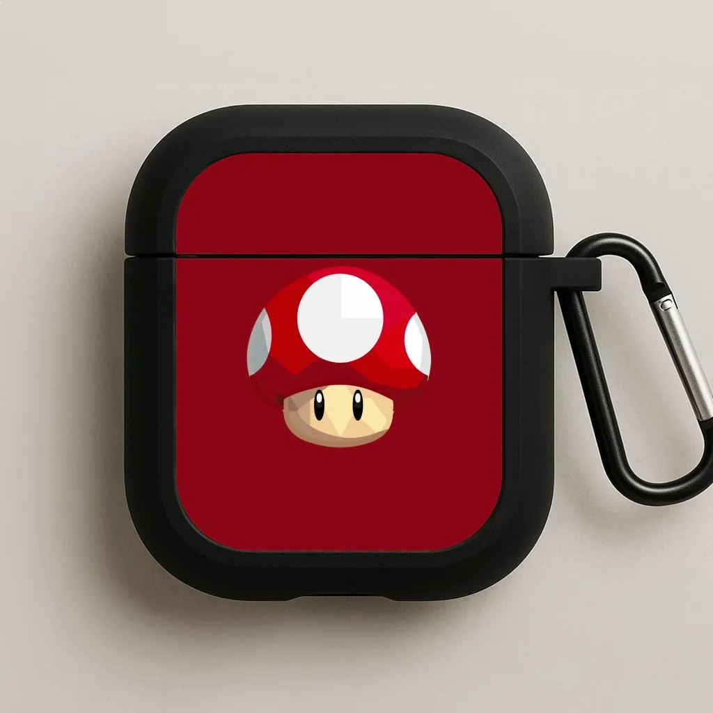 Toad - Mario AirPods Case Universal Slim Bag carbon fiber finish airpods case