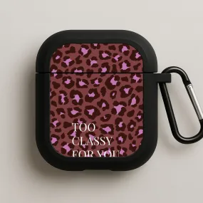 wireless earbuds guard Minimal Daily Case Too Classy Cheetah Print AirPods Case