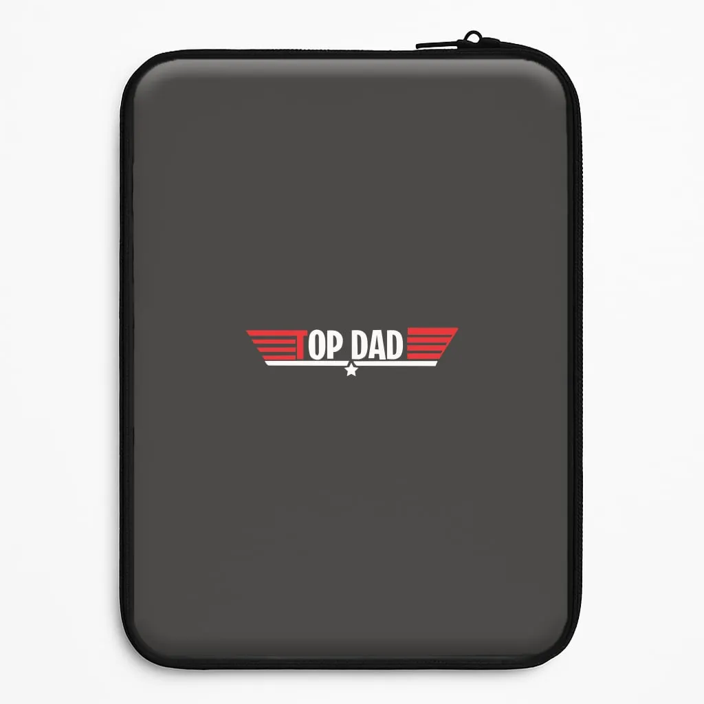 Top Dad- Fathers Day Laptop Sleeve Luxury Appeal Light Frame