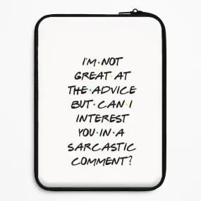 Can I Interest You In A Sarcastic Comment Laptop Sleeve Strong Corners